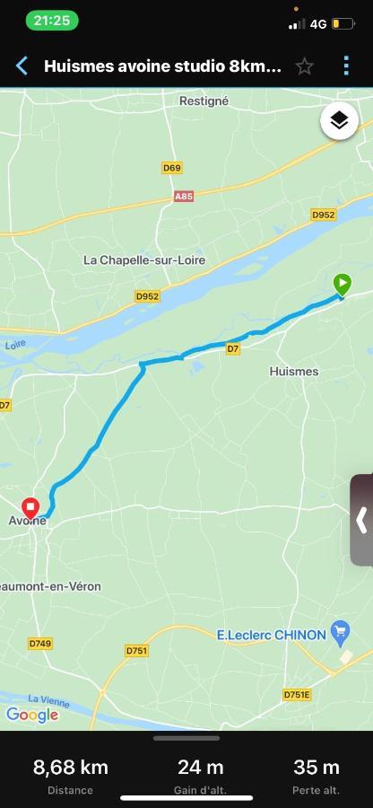 Studio Indre Climatise, La Halte De Cuze, Aux Abords De La Loire A Velo Huismes 외부 사진